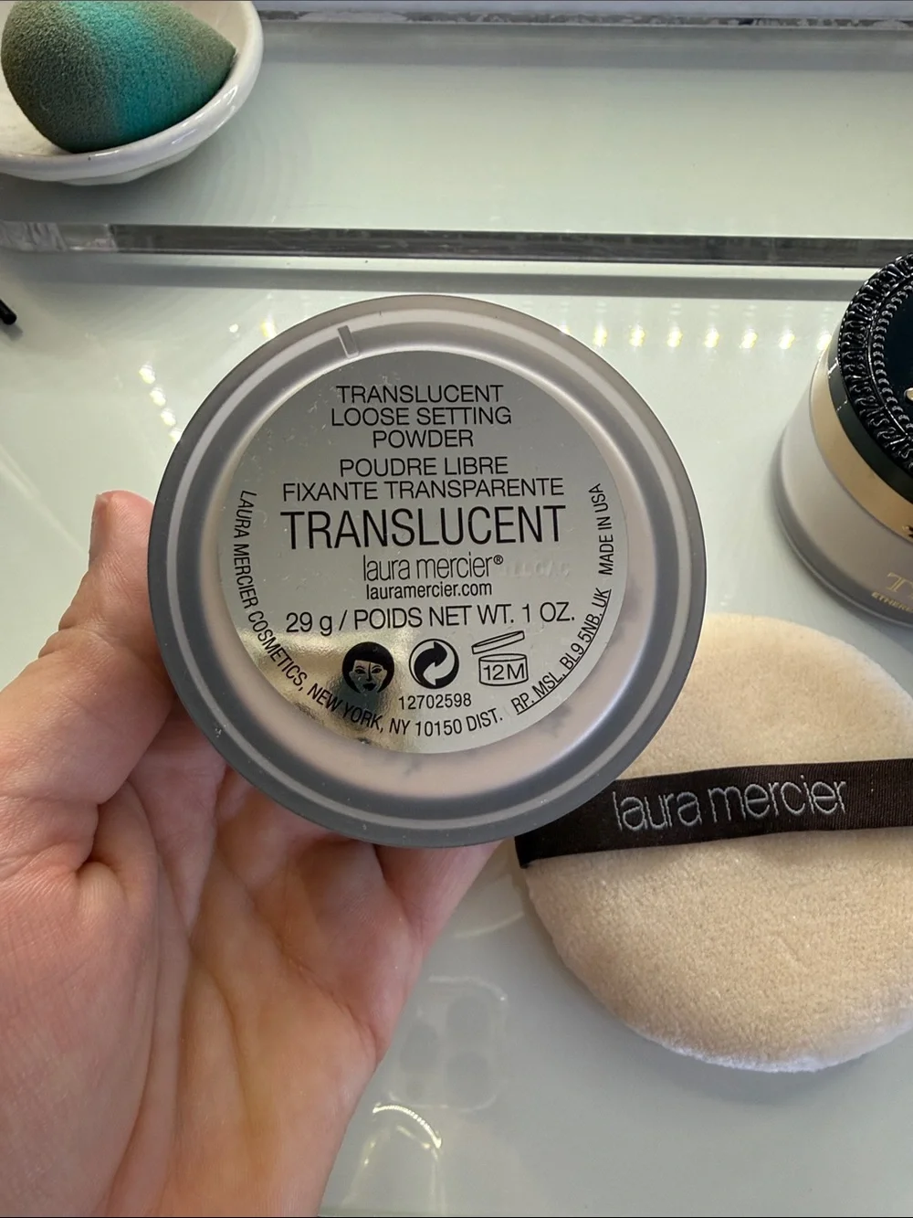 Laura Mercier and Too Faced Setting Powder lot - White Puff Included, Brand New!
